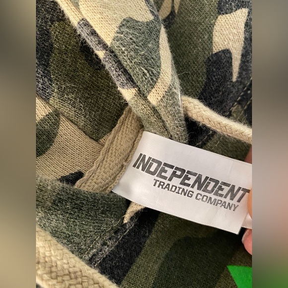 **Rare** Vintage The Flaming Lips Camo Heavyweight Sweatshirt Hoodie - Picture 7 of 7